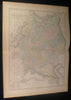 Russia in Europe Crimea Gulf of Finland 1854 Hall AC Black antique color map
