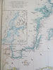 Baltic Sea Region & The Crimea Russia 1860 Weller & Bartholomew large color map