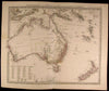 Australia New Zealand Pacific Islands Hooked Lake Torrens 1857 scarce map
