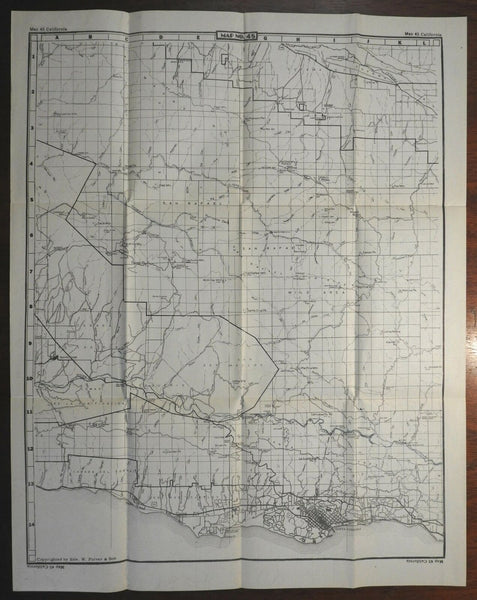 Santa Barbara San Rafael California 1945-50 U.S. Geological Survey detailed map