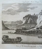 St. Salvador South American City View c. 1770's engraved print