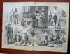 Winslow Homer Civil War Sketches News from the War 1862 Harper's print
