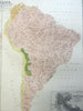 River Systems of North & South America 1856 A.K. Johnston large scientific map