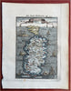 Sardinia Sardegna Italia Italy Sailing Ships Naval Battle 1685 Mallet map