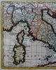 Italian States Piedmont Lombardy Tuscany Papal States Naples 1751 Bion map