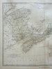Maritime Provinces Eastern Canada New Brunswick Nova Scotia 1868 Johnston map