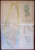 New Bedford Acushnet River Winterville Rockdale 1895 Bristol Co. Mass. map