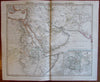 Arabian peninsula Africa Persia Iran 1860 Stieler scarce old map