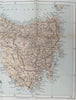 Tasmania Australia Van Diemen's Land Hobart 1893 Stanford map