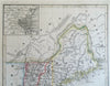 New England Maine Massachusetts New Hampshire Vermont Boston 1850 Meyer map