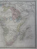 Africa Continent Cape Colony Guinea Congo 1861 Tardieu large hand color map