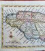 Jamaica British Colony Caribbean Island Kingston Port Royal 1760 British mag map
