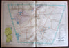 North Easton center Furnace Hill huge 1895 Bristol Co. Mass. detailed old map