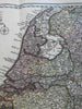 Low Countries Holland Belgium Netherlands Burgundy c.1729 Homann decorative map