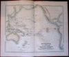 Oceania Australia hooked Lake Torrens c.1855 Fullarton large map Pacific islands