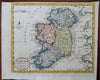 Ireland Dublin Galway Cork Waterford Derry c. 1780's McIntyre engraved map