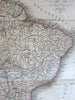 South America continent scarce c.1830 Lapie large old engraved folio map