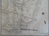 Bridgeport Connecticut 6th Ward 1873 F.W. Beers detailed city plan.