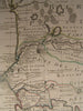 French Colonies Senegal West Africa 1727 Marie de L'Isle Rare fine antique map