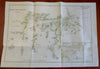 Moosabec Beach Maine Coastal Survey 1879 large nautical chart