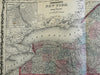 New York State Inset City Plans 1862 Johnson & Ward map Scarce Issue