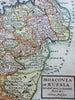 Russia Muscovy Lapland Ukraine Don Cossacks 1713 Moll miniature map hand color