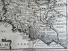 Italy Latium Roman Empire Rome 1661 Jansson miniature map