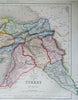 Ottoman Empire in Asia Syria Anatolia Cyprus c. 1850-8 Archer engraved map