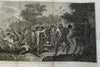 Captain Cook So. Pacific New Hebrides island landing scene 1800 engraved print