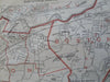 Newton Brookline Boston Massachusetts City Plan 1891 Walker folio map