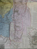 Holy Land Palestine Israel Sinai Jerusalem 1862 Andriveau-Goujon large map