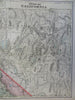 California Los Angeles San Francisco Sacramento 1888 Cram large 2 sheet map