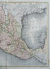 United Mexican States Mexico City Vera Cruz Rio Grande 1862 Goyer map