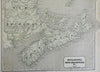 Nova Scotia & New Brunswick Canadian Maritime Provinces 1843 Morse & Breese map