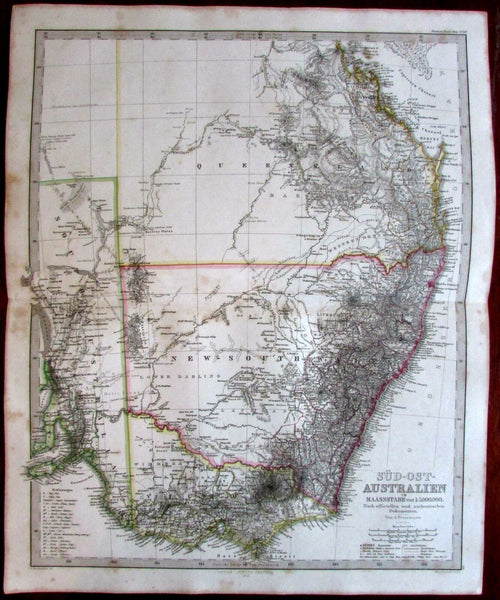 Southeast Australia Stieler map 1862