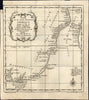 Southeast Africa Zanzibar Mozambique "Hottentots" Cape c.1750 old Bellin map