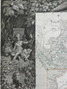 Oceania Polynesia Australia New Zealand Hawaii 1855 LeMercier decorative map