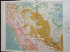 Dominion of Canada huge 2 sheet physical map 1915 scarce detailed