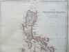 Japan & Philippine Islands Asia 1860 Weller  map