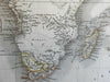 African Continent Egypt Cape Colony Natal 1850 Major Radefeld engraved Meyer map