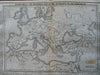 Roman Empire Migration Period Europe 1821 Carey large hand color historical map