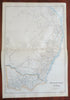 Eastern Australia New South Wales Victoria Melbourne Sydney 1860 Bartholomew map