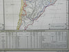 River Drainage Basins of North & South America Amazon Columbia 1849 Berghaus map