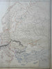 Europe in the 4th Century Roman Empire Huns 1855 Philip Historical map