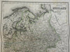 European Russia Ukraine Crimea Finland Moscow 1873 Ravenstein detailed map