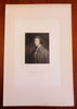 Edmund Burke British Politician c. 1850's fine India Proof engraved portrait