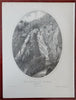 Lana Cascade Lake Dunmore Salisbury Vermont 1861 H.F. Walling lithographed print