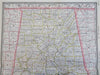 Alabama state w/ RR lines 1887-90 Cram scarce large detailed map