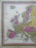 Europe German Confederation Ottoman Empire France Austria 1846 Cowperthwait Map