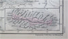 Ottoman Balkans Albania Bosnia Croatia Serbia Wallachia 1853 Hall engraved map